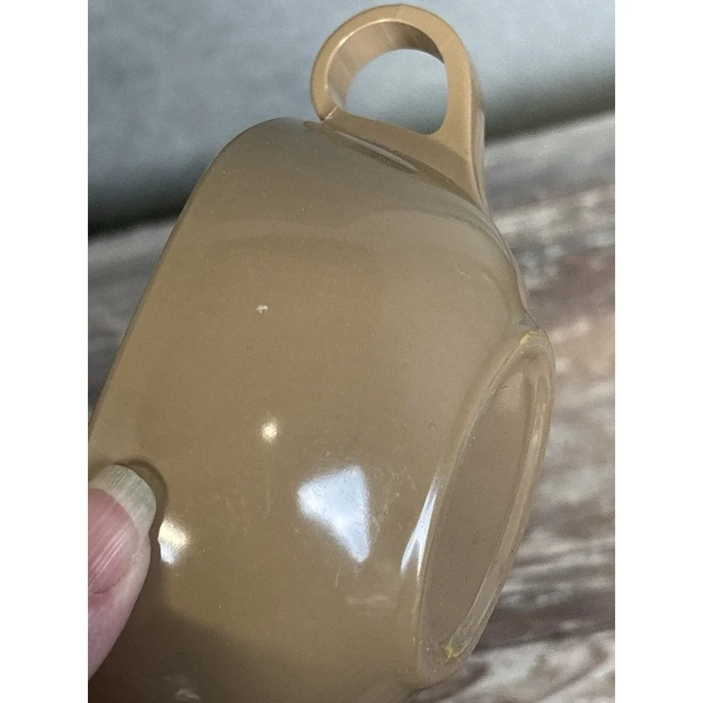 Melamine Vintage Retro Brown Lidded Creamer and Sugar Set 1950s‎